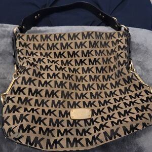Michael Kors Black and Tan Women's Bag